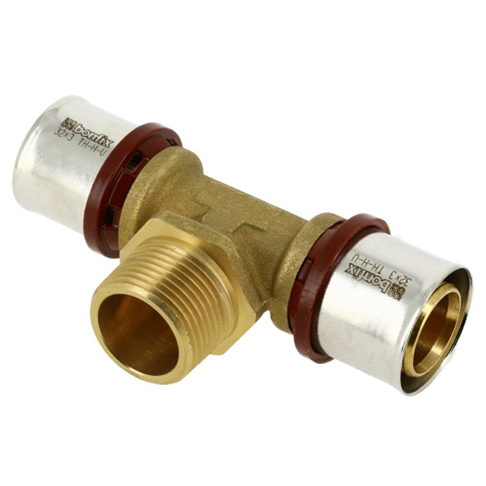 BONFIX Alu-pers T-stuk 32x1" budr x 32 productfoto hoge resolutie