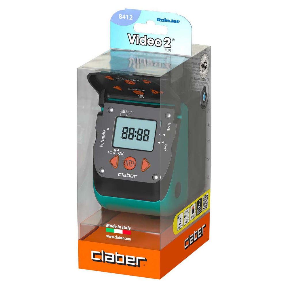 Claber watertimer type 8412 1 uitgang - aanzicht 2