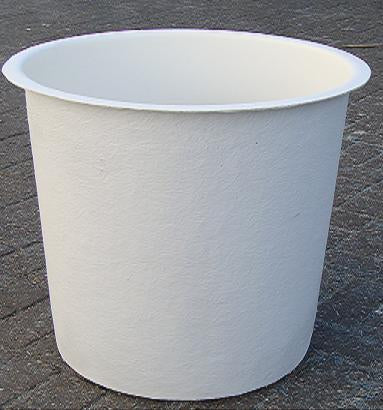 Polyester ronde vloeistofbakkken, wit, bodem | Rabe