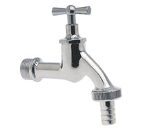 Tapkraan verchroomd, met kruk, 1/2"