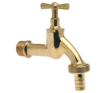 Tapkraan messing, met kruk en wartel, 1/