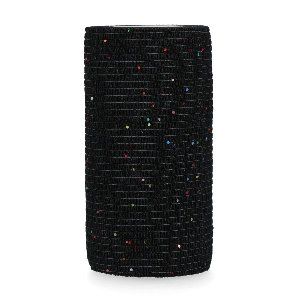 Excellent Animal Glitter Bandage Profi 10 cm Zwart