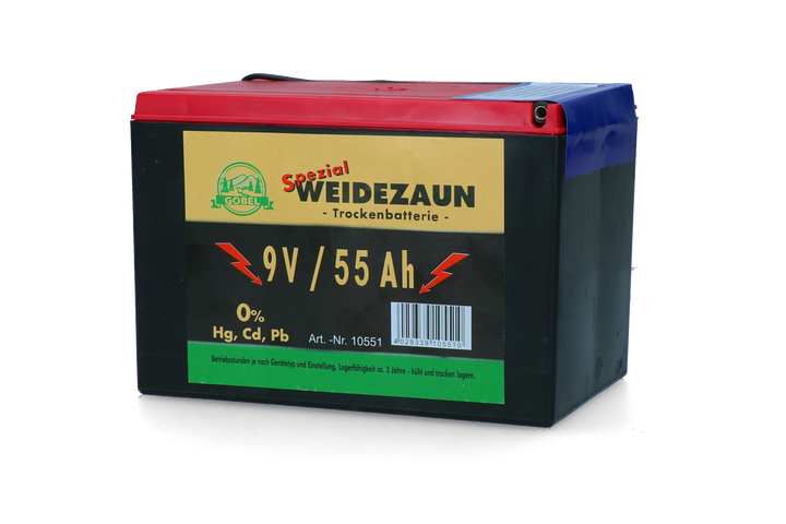 
  Batterij EG super 9V / 55Ah (H11,5 x L16,5 x B11,2 cm) 55 Ah - Artikelnummer BATT044212
