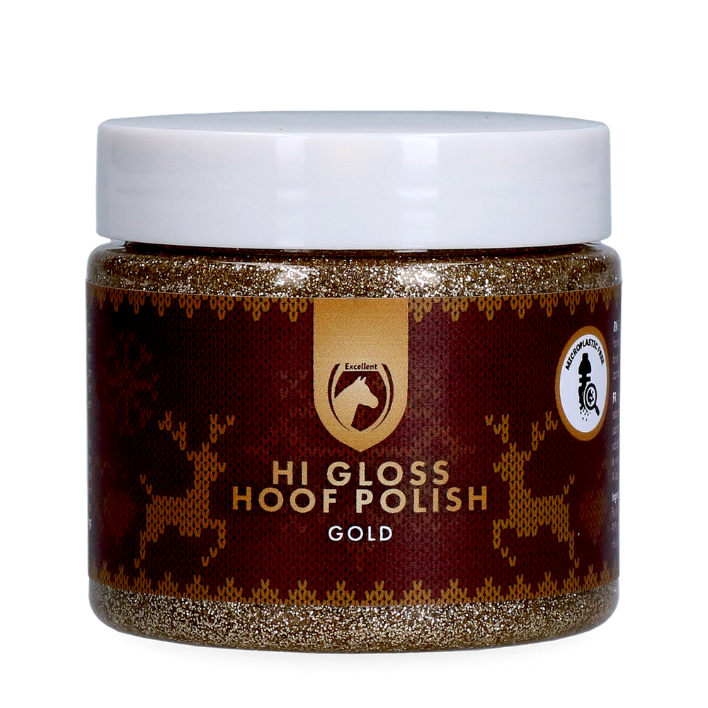 Excellent Horse Christmas Hi Gloss Hoof Polish 150 ml Goud
