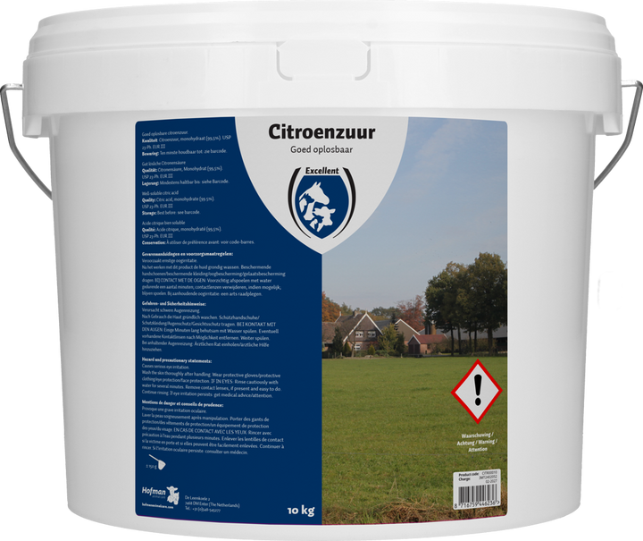 
  Excellent Citroenzuur 99,5% 10 kg - Artikelnummer CITR00010
