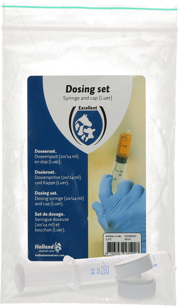 
  Doseerset (dop + spuit) - artikelnummer DOSE007
