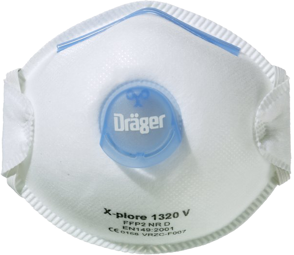 
  Dräger X-plore 1320 FFP2 V - artikelnummer DRAG3951214
