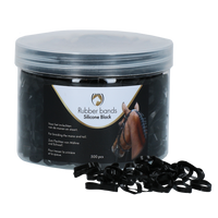 Excellent Horse Rubber Bands Silicone Black
