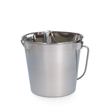 Emmer RVS met platte zijde 0,95 l