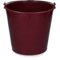Emmer 7 l met beugel Bordeaux rood