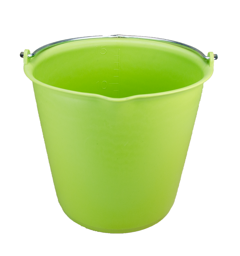 Emmer 15 l met schenktuit Groen