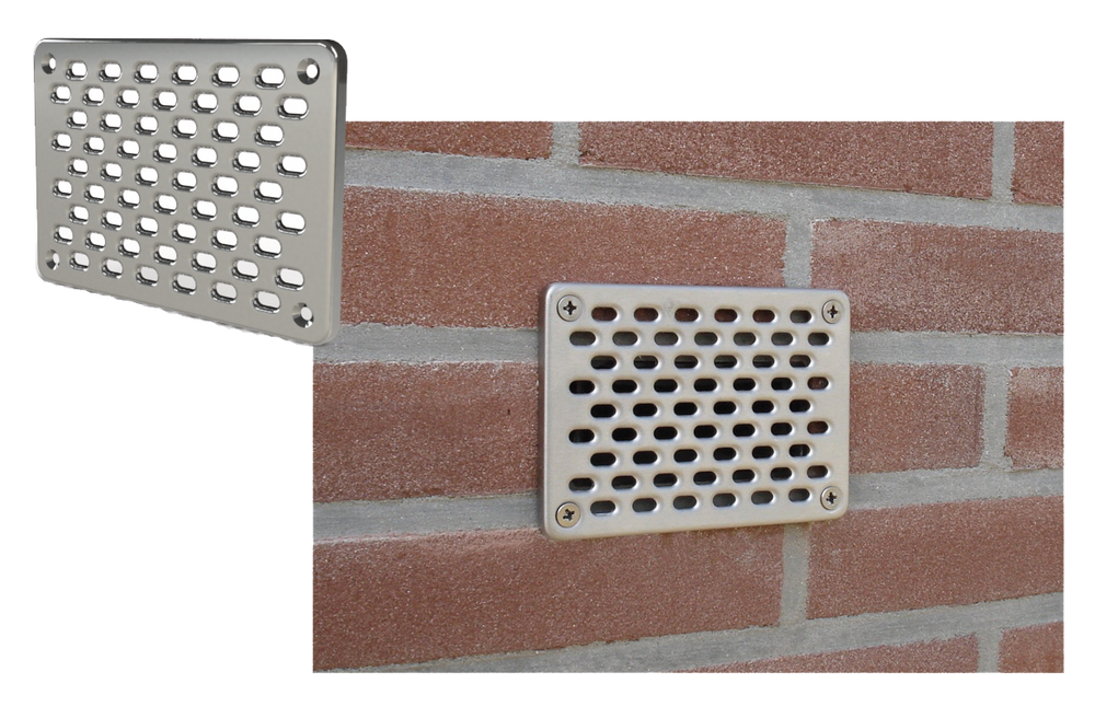 GevelFix Voorzetrooster RVS 25 x 15 cm