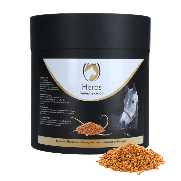 
  Excellent Horse Herbs Fenegriekzaad 1 kg - artikelnummer HERB013A
