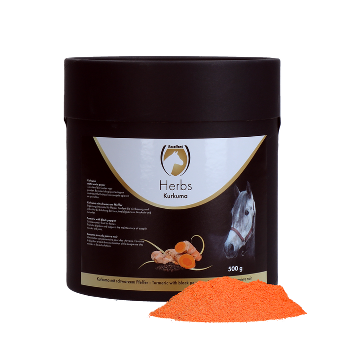 
  Excellent Horse Herbs Kurkuma 500 g - artikelnummer HERB019
