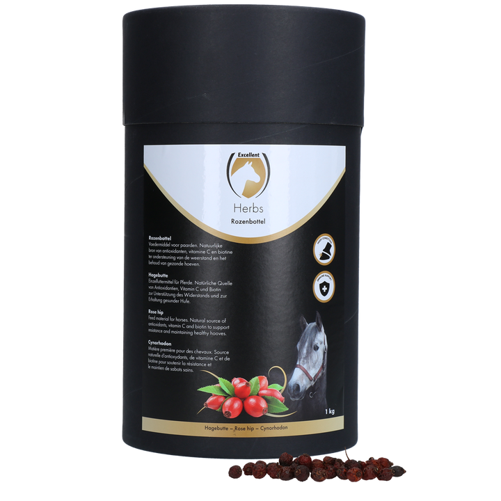
  Excellent Horse Herbs Rozenbottel 1 kg - artikelnummer HERB022
