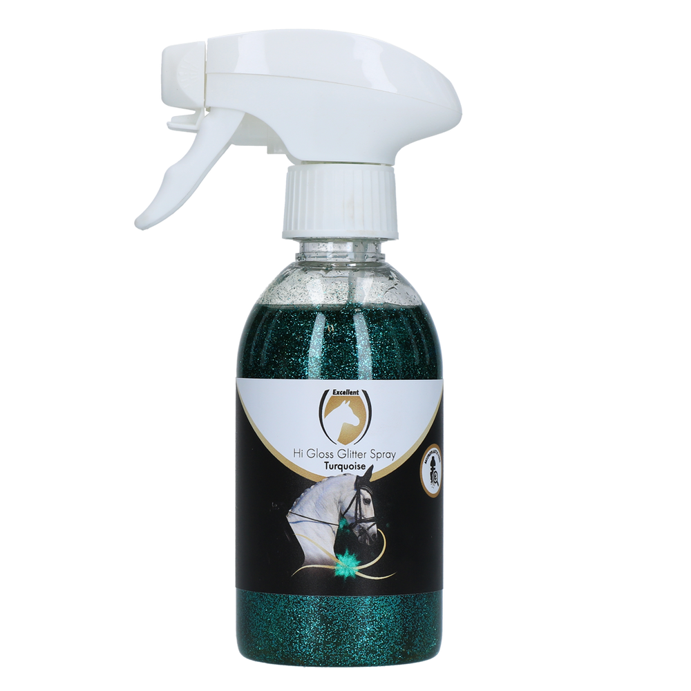 Excellent Horse Hi Gloss Glitter Spray 250 ml Turquoise