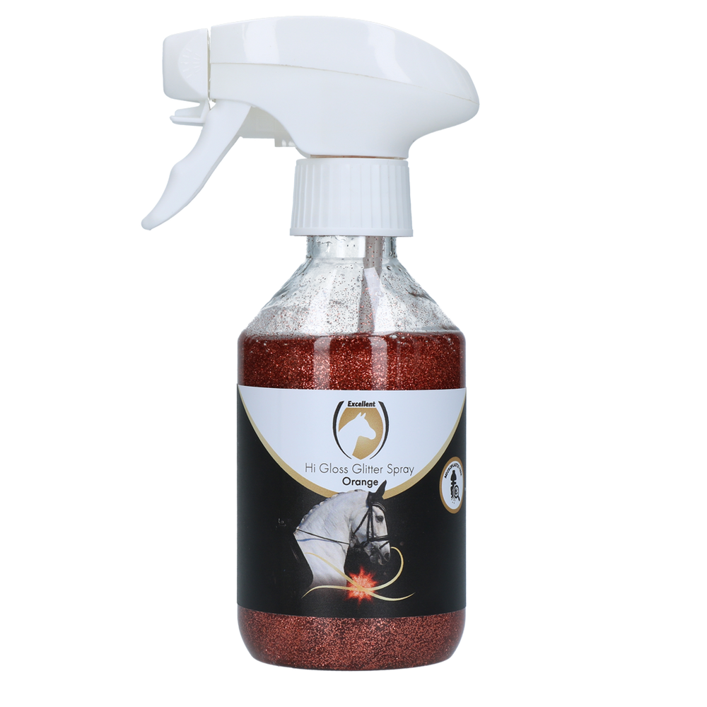 Excellent Horse Hi Gloss Glitter Spray Orange 250 ml