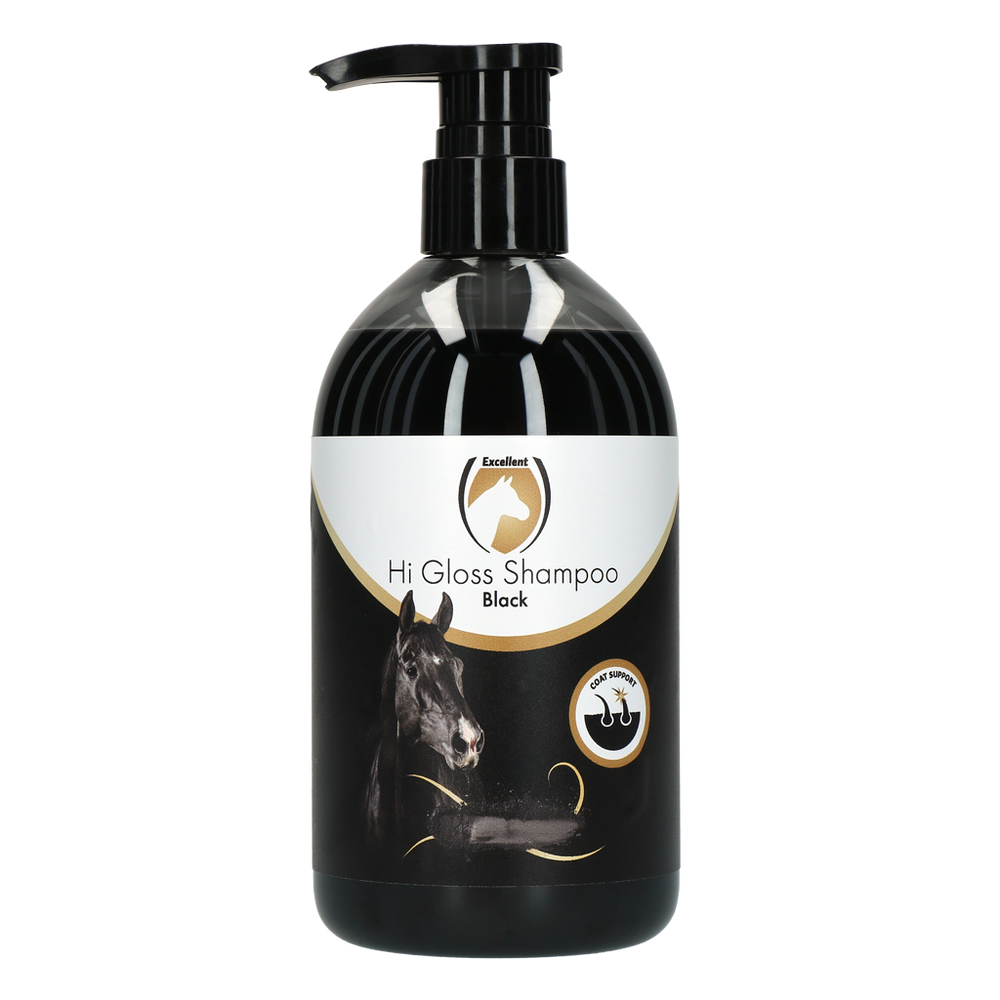 Excellent Horse Hi Gloss Shampoo Zwart 500 ml