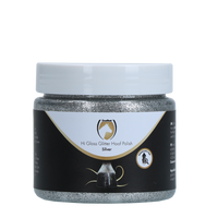 Excellent Horse Hi Gloss Glitter Hoof Polish Silver 150 ml