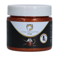 Excellent Horse Hi Gloss Glitter Hoof Polish 150 ml Orange
