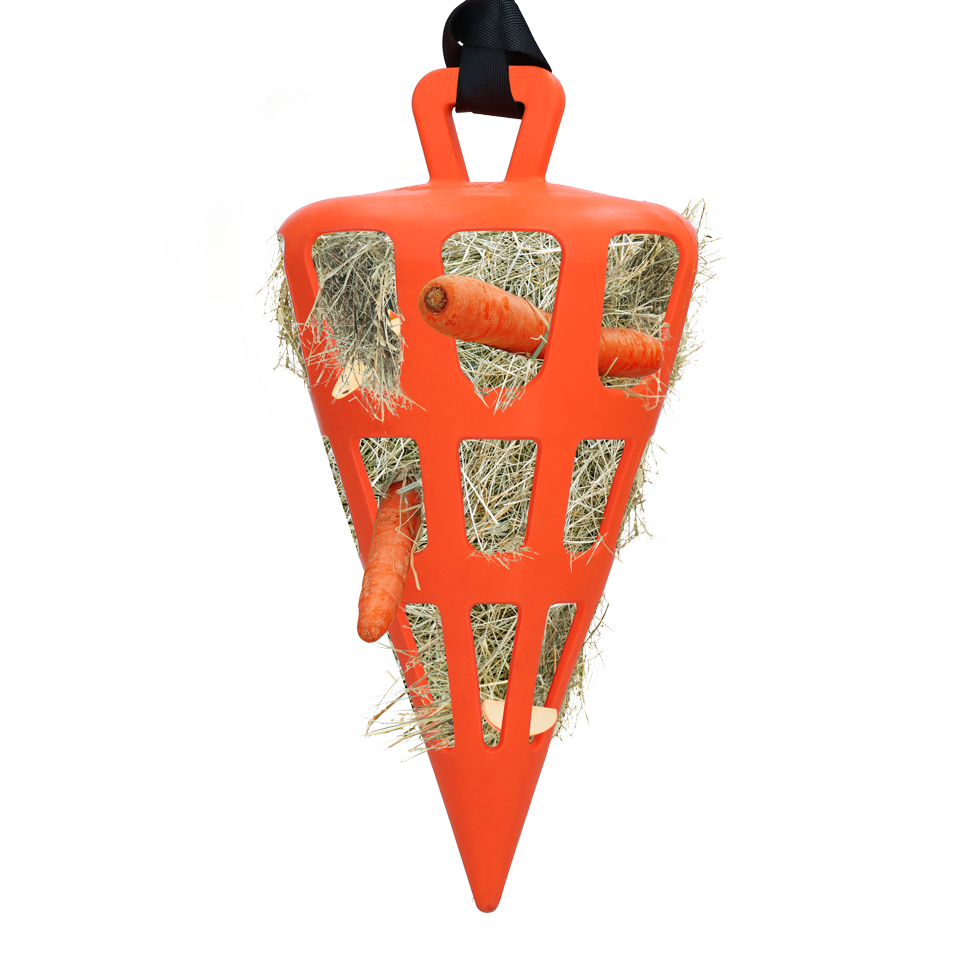 Hay Slow Feeder Fun & Flex Car Rot oranje