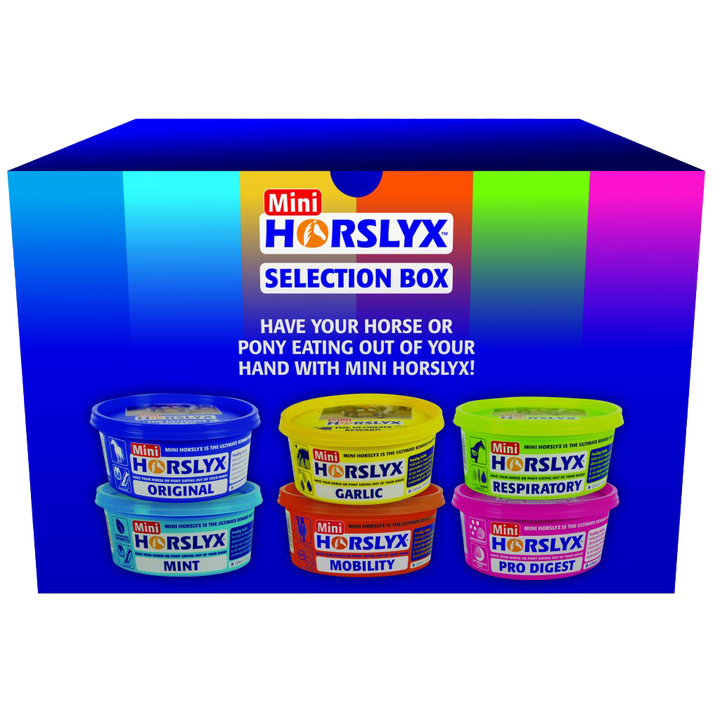 
  Horslyx Mini Selection Box 6 x 650 g - artikelnummer HORSL020
