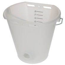 Kälbereimer transparent 2-seitig flach