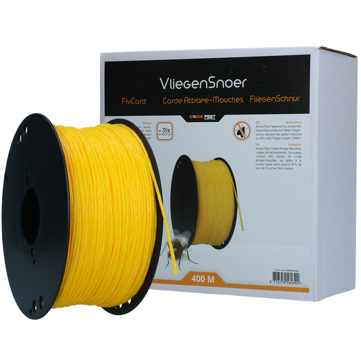 
  Knock Pest Vliegensnoer Vervangingsrol 400 m - Artikelnummer KNOC00123
