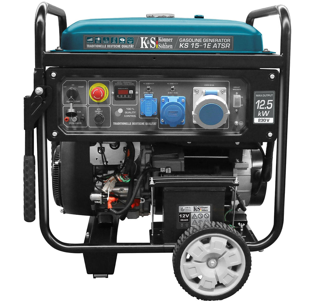 Könner & Söhnen KS 15-1E ATSR benzine aggregaat 12,5 kW | Rabe