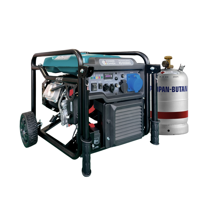 
  Könner & Söhnen KS 6500iEG inverter aggregaat op gas en benzine 6,5 kW | Rabe - artikelnummer KS 6500iEG
