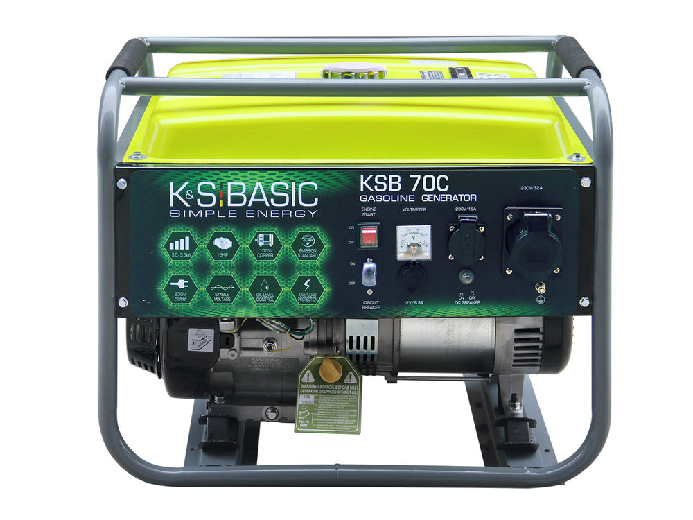 K&S Basic KSB 70C benzine aggregaat 5,5 kW | Rabe