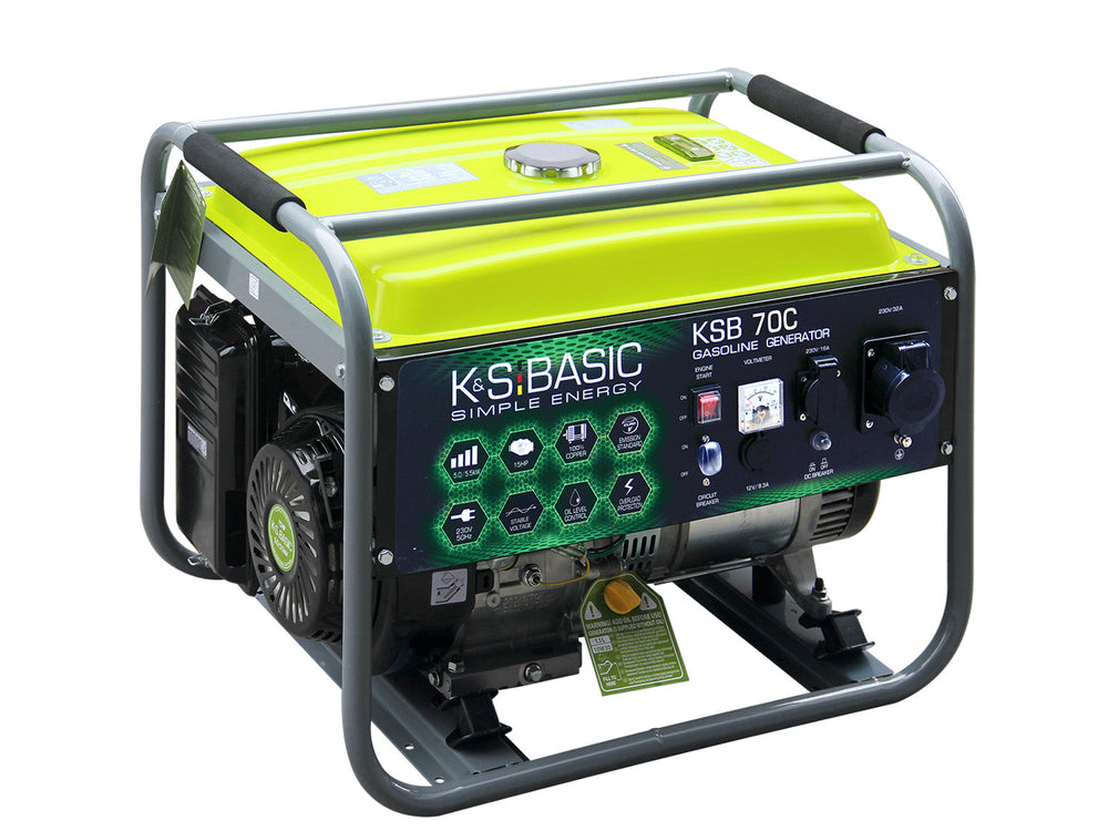 K&S Basic KSB 70C benzine aggregaat 5,5 kW, foto 2