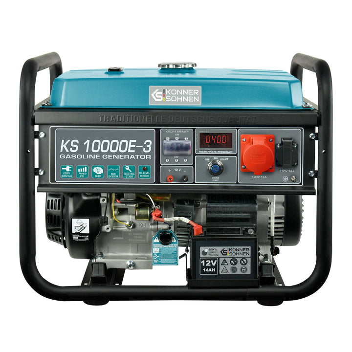 
  Könner & Söhnen KS 10000E-3 benzine aggregaat 8 kW | Rabe - Artikelnummer KS 10000E-3
