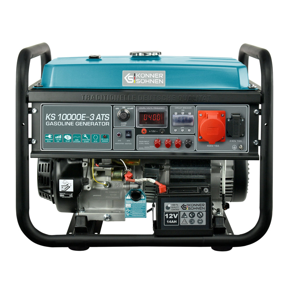 Könner & Söhnen KS 10000E-3 ATS benzine aggregaat 8 kW | Rabe