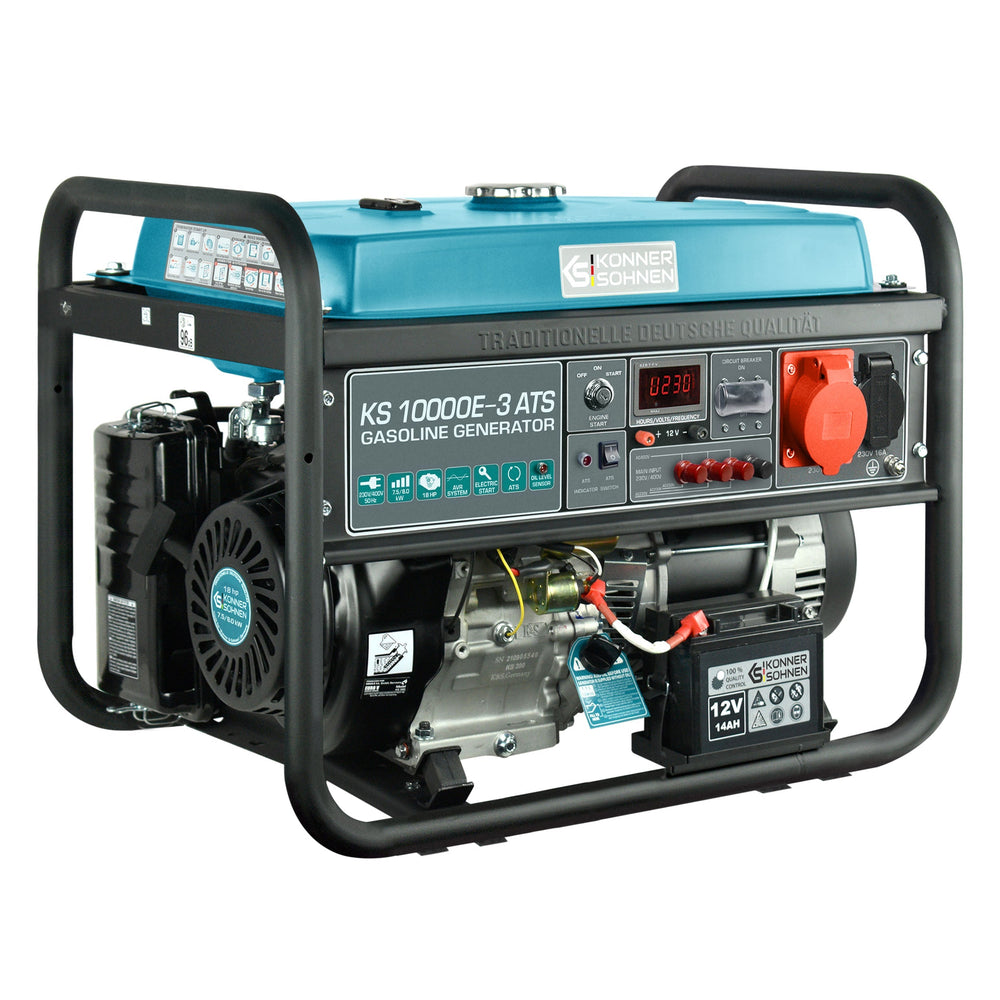 Könner & Söhnen KS 10000E-3 ATS benzine aggregaat 8 kW, foto 2