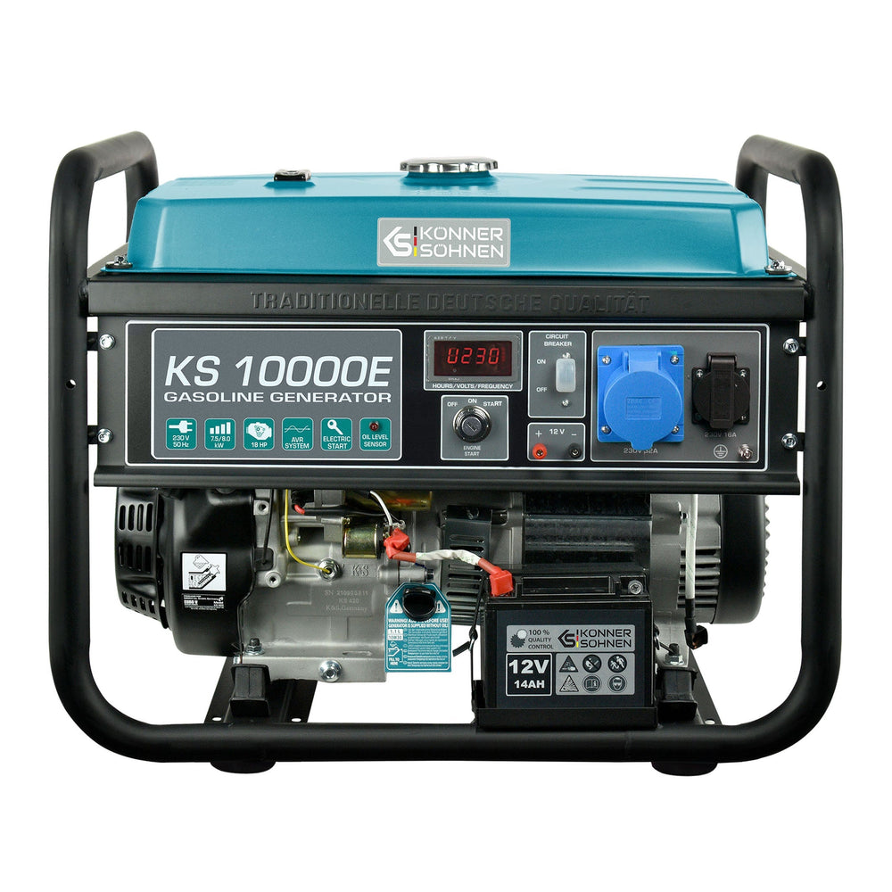 Könner & Söhnen KS 10000E benzine aggregaat 8 kW | Rabe