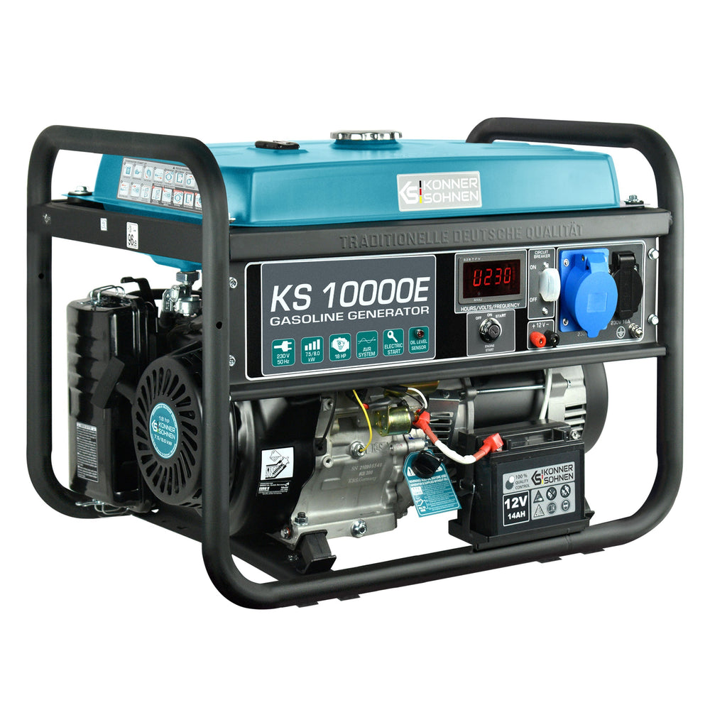Könner & Söhnen KS 10000E benzine aggregaat 8 kW, foto 2