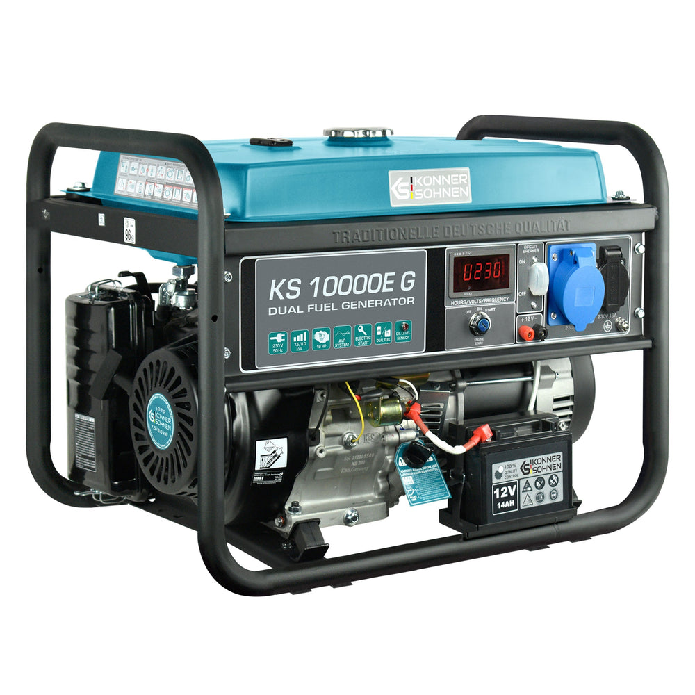 Könner & Söhnen KS 10000E G aggregaat op gas en benzine 8 kW, foto 3