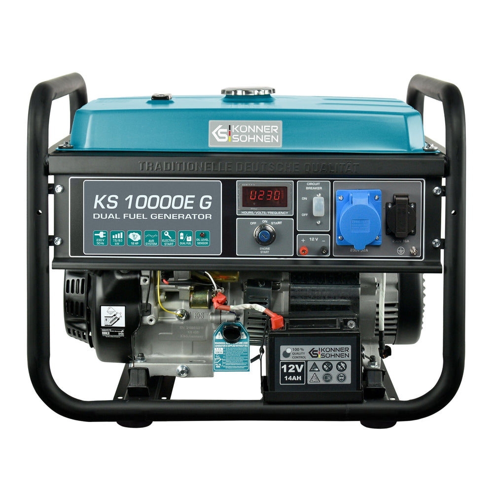 Könner & Söhnen KS 10000E G aggregaat op gas en benzine 8 kW, foto 2