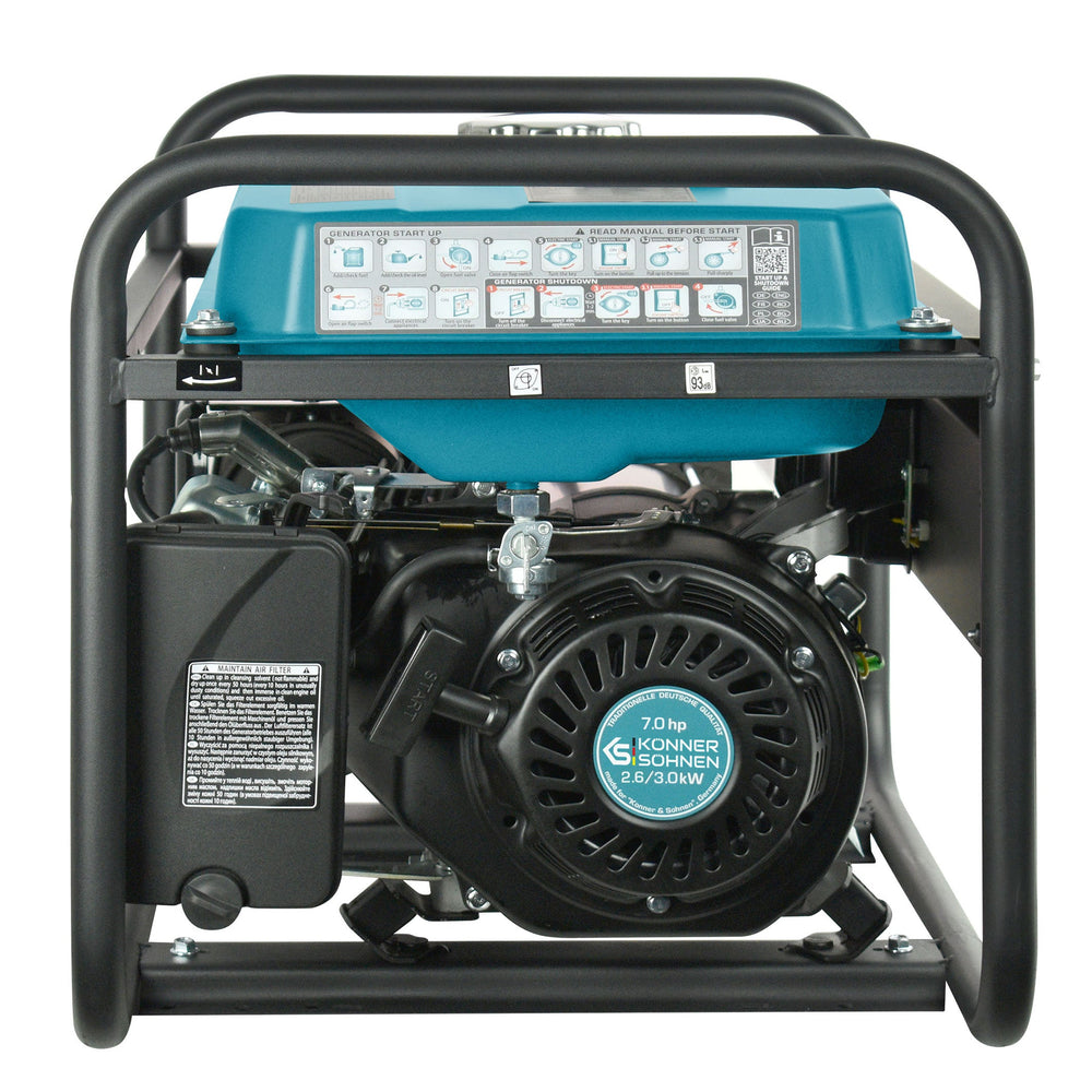 Könner & Söhnen KS 3000E benzine aggregaat 3 kW, foto 5