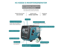Könner & Söhnen KS 4000iE S inverter aggregaat 4,4 kW, foto 10