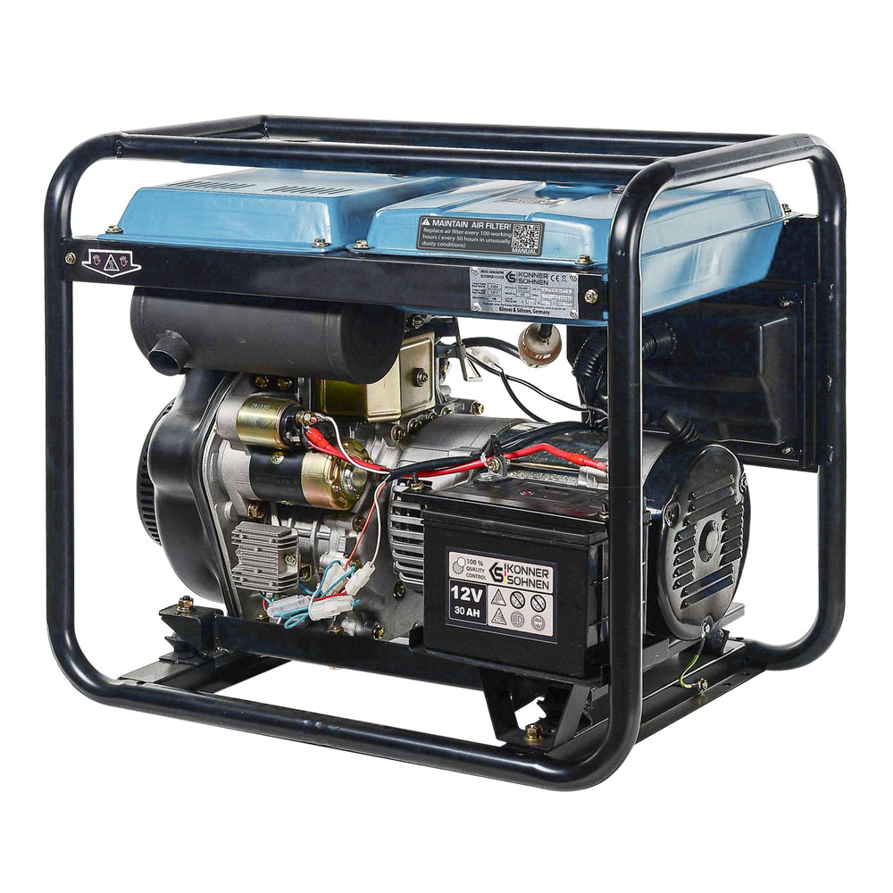 Könner & Söhnen KS 6100HDE (EURO V) diesel aggregaat 5,5 kW, foto 5