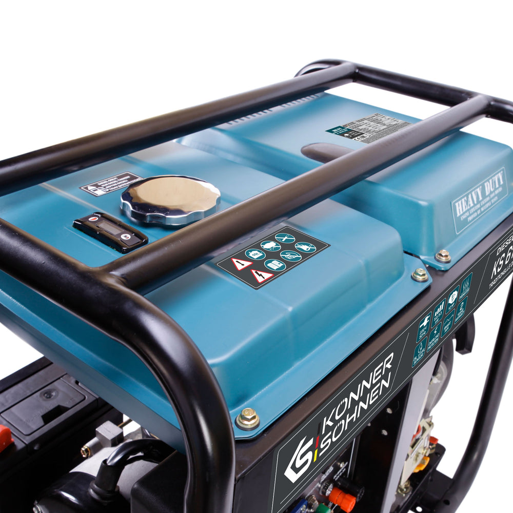 Könner & Söhnen KS 6100HDE (EURO V) diesel aggregaat 5,5 kW, foto 6