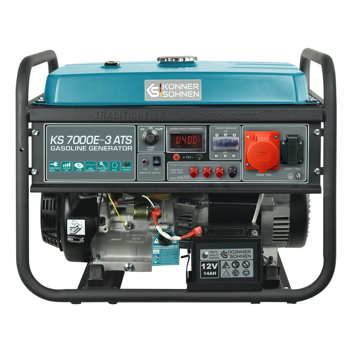 
  Könner & Söhnen KS 7000E-3 ATS benzine aggregaat 5,5 kW | Rabe - Artikelnummer KS 7000E-3 ATS
