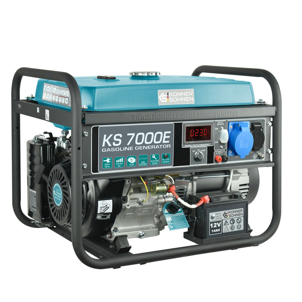 Könner & Söhnen KS 7000E benzine aggregaat 5,5 kW, foto 2