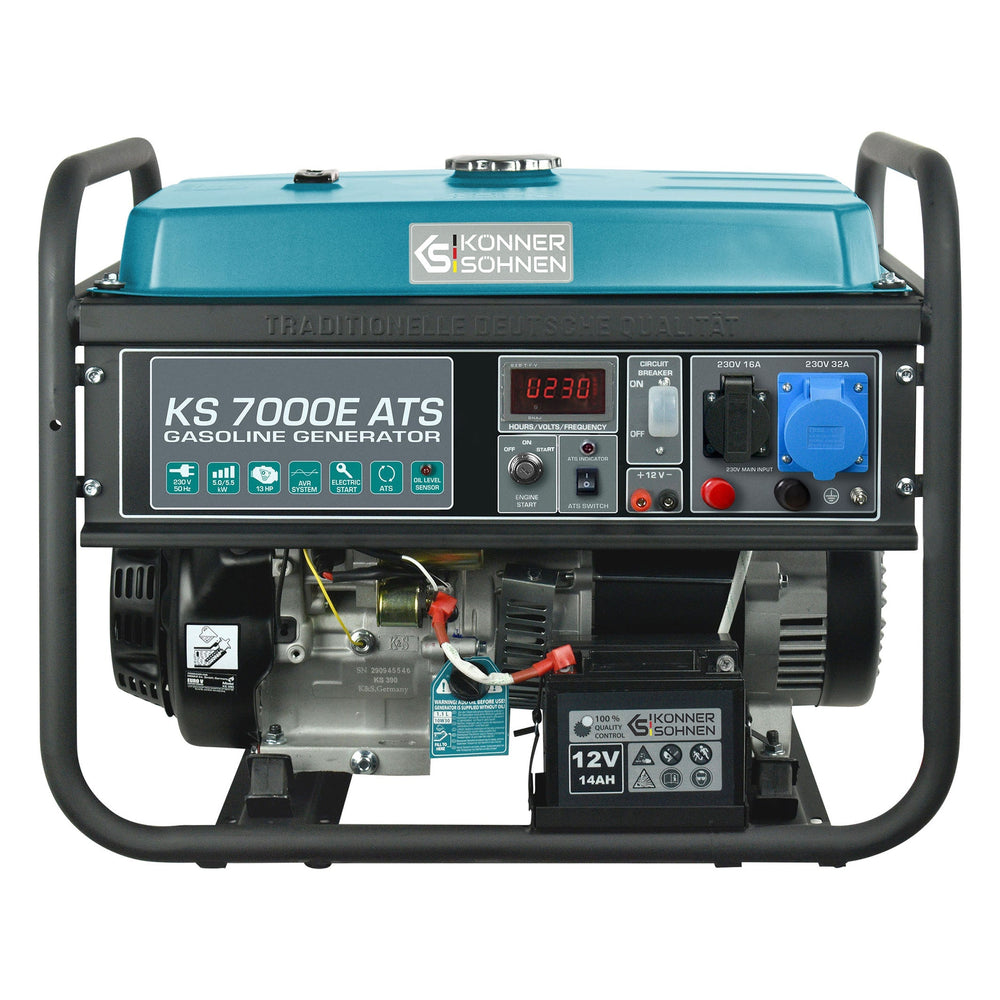 Könner & Söhnen KS 7000E ATS benzine aggregaat 5,5 kW | Rabe