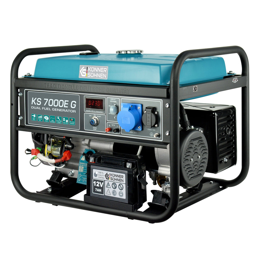 Könner & Söhnen KS 7000E G aggregaat op gas en benzine 5,5 kW, foto 3
