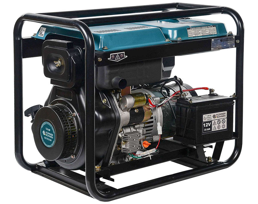 Könner & Söhnen KS 8100HDE (EURO V) diesel aggregaat 6,5 kW, foto 5