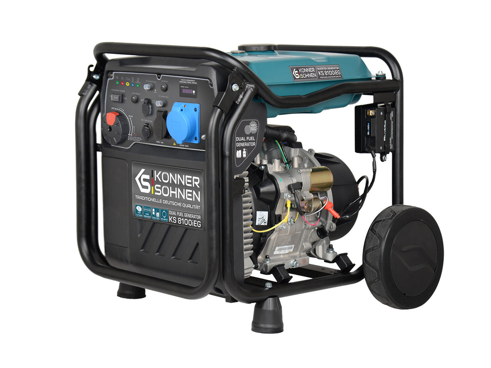 Könner & Söhnen KS 8100iEG inverter aggregaat op gas en benzine 8,5 kW, foto 3