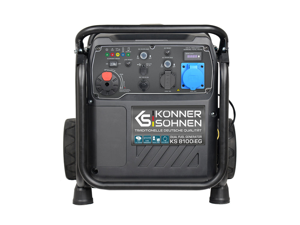 Könner & Söhnen KS 8100iEG inverter aggregaat op gas en benzine 8,5 kW, foto 4
